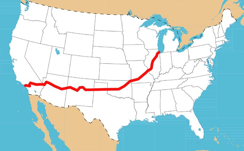 إقامات أسطورية على امتداد الطريق 66 في كاليفورنيا