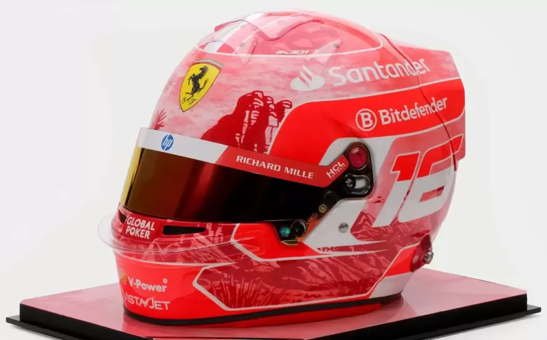 Charles Leclerc Las Vegas Helmet عندما يتحول الخوذ إلى أسطورة