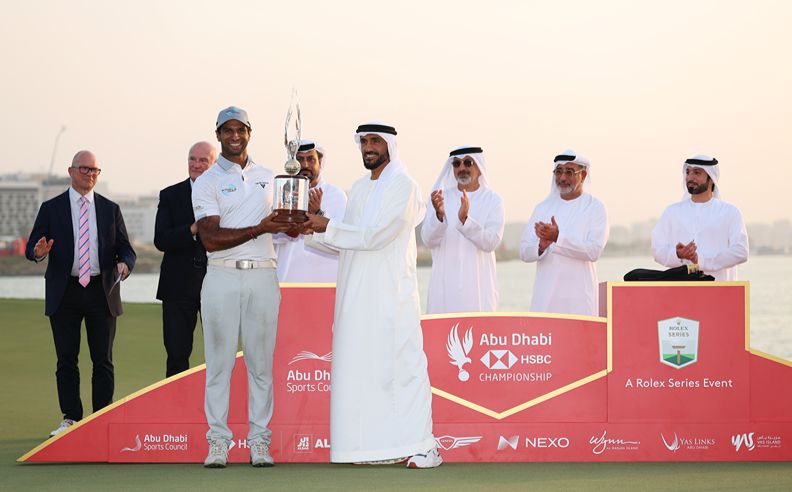 Aaron Rai overcomes Tommy Fleetwood in a play-off to  win in Abu Dhabi