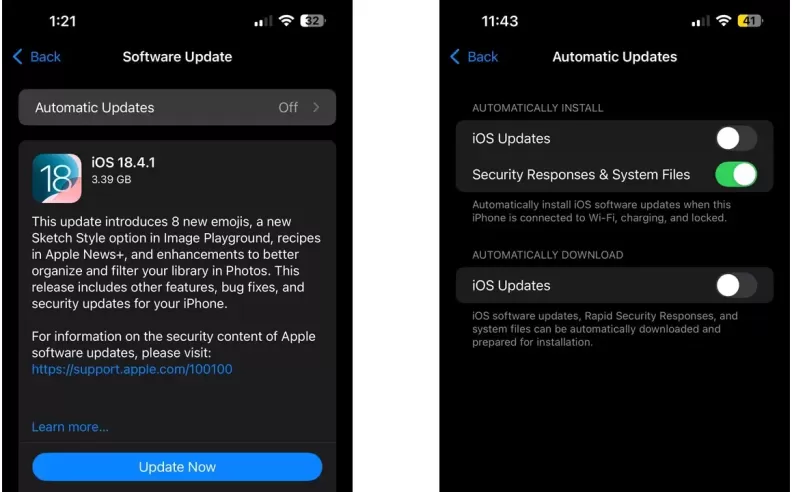Stopping Constant Update Prompts