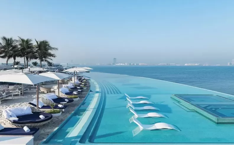 A Pool Terrace Designed for Pure Relaxation