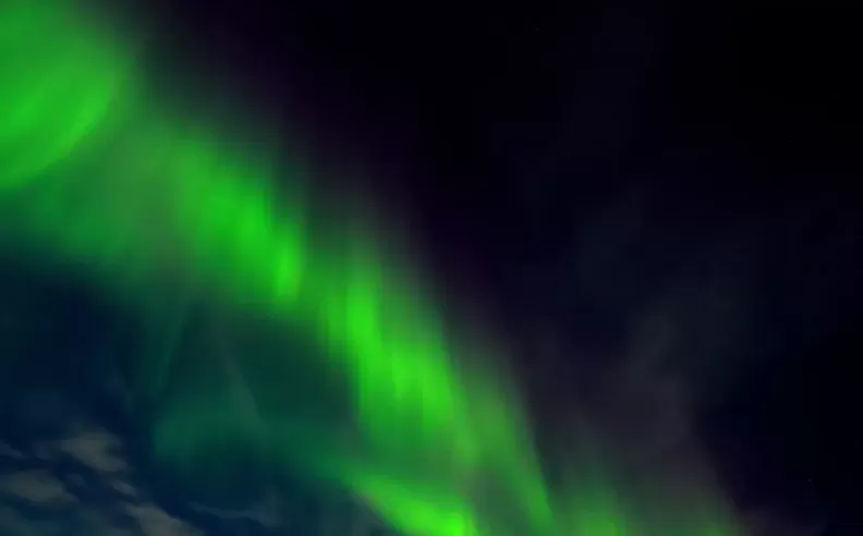 Scoresby Sund and Northern Lights