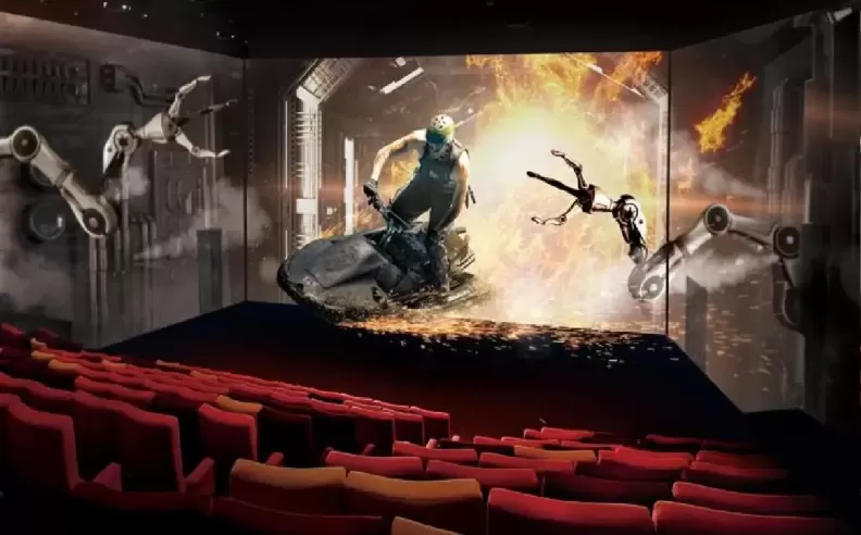 ScreenX في Reel Cinemas داخل The Dubai Mall