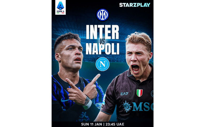 Inter vs Napoli Live on STARZPLAY