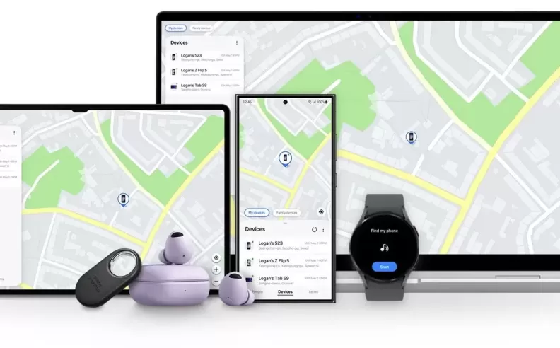 Samsung Find: العثور على الأجهزة المفقودة