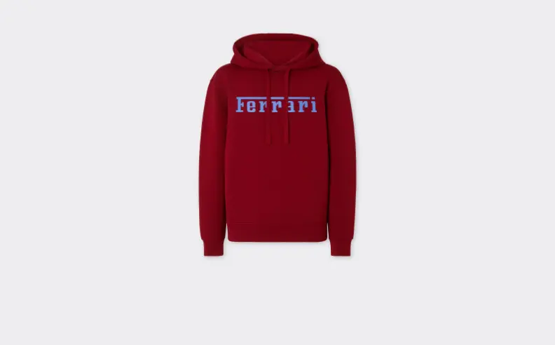 Scuba Sweatshirt with Ferrari Logo Print