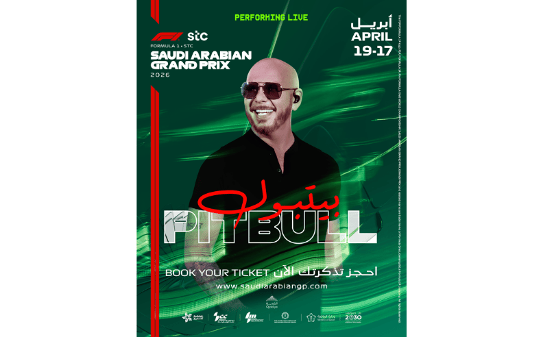 Pitbull to Perform at F1 Saudi Arabian Grand Prix 2026