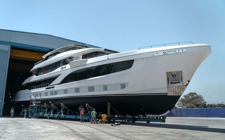 Gulf Craft Launches First Hull of Majesty 145 Superyacht