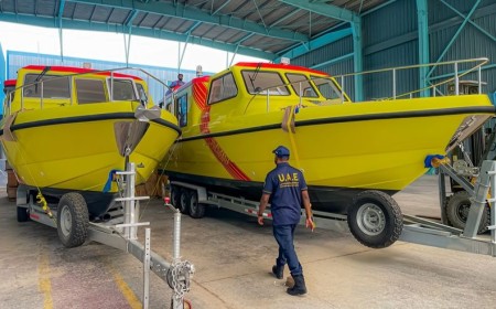 Sharjah Civil Defence Takes Delivery of Three 36 ft Utility Vessels from Gulf Craft